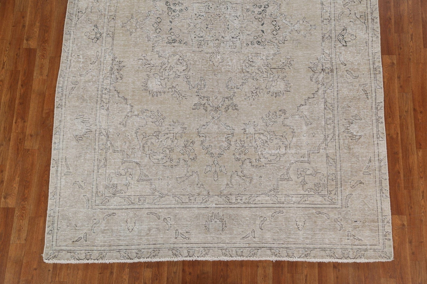 Antique Distressed Tabriz Persian Area Rug 7x10