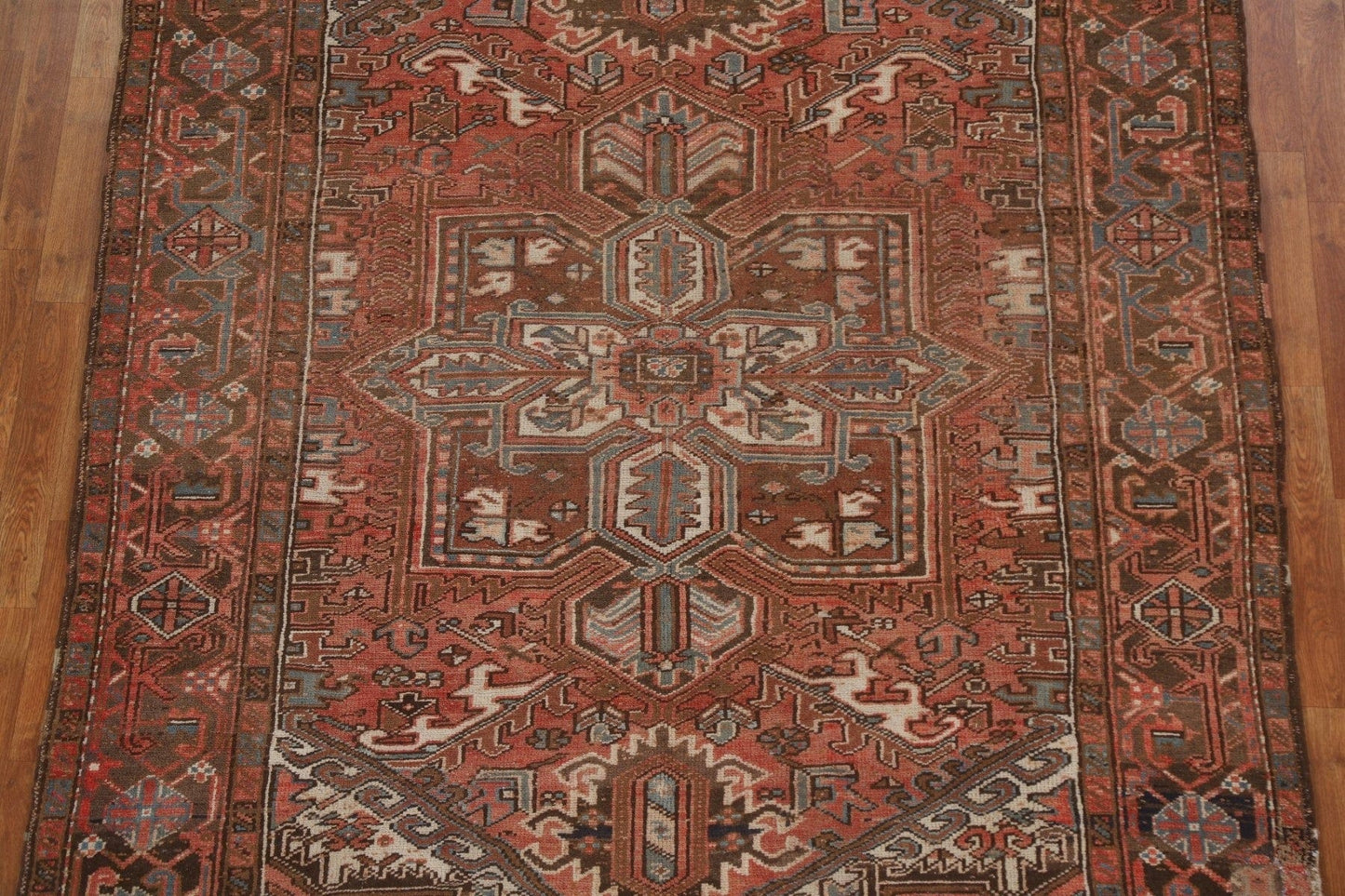 Vegetable Dye Wool Heriz Persian Area Rug 6x9