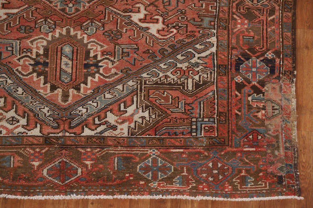 Vegetable Dye Wool Heriz Persian Area Rug 6x9