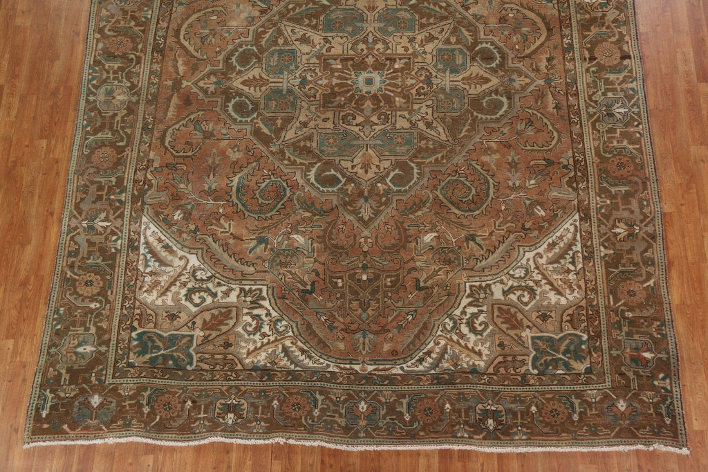 Handmade Wool Heriz Persian Area Rug 9x12