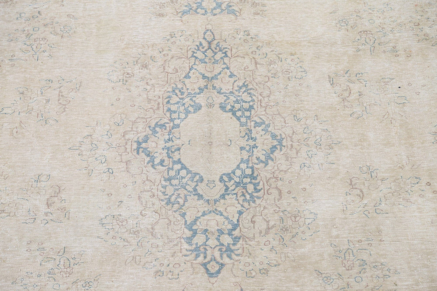 Distressed Kerman Persian Area Rug 10x13