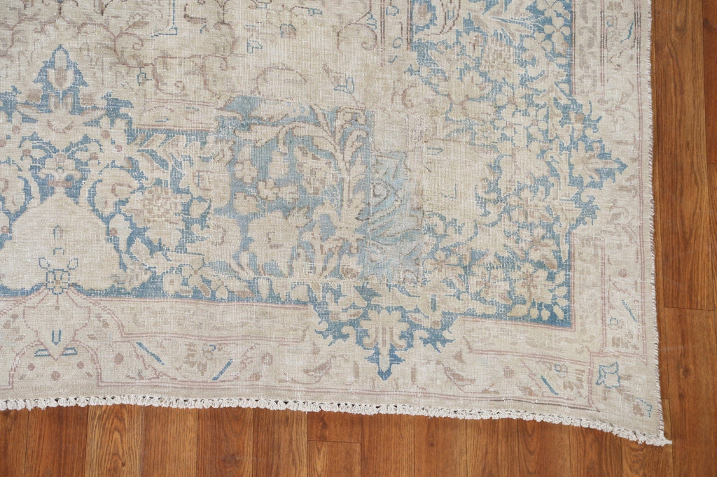 Distressed Kerman Persian Area Rug 10x13