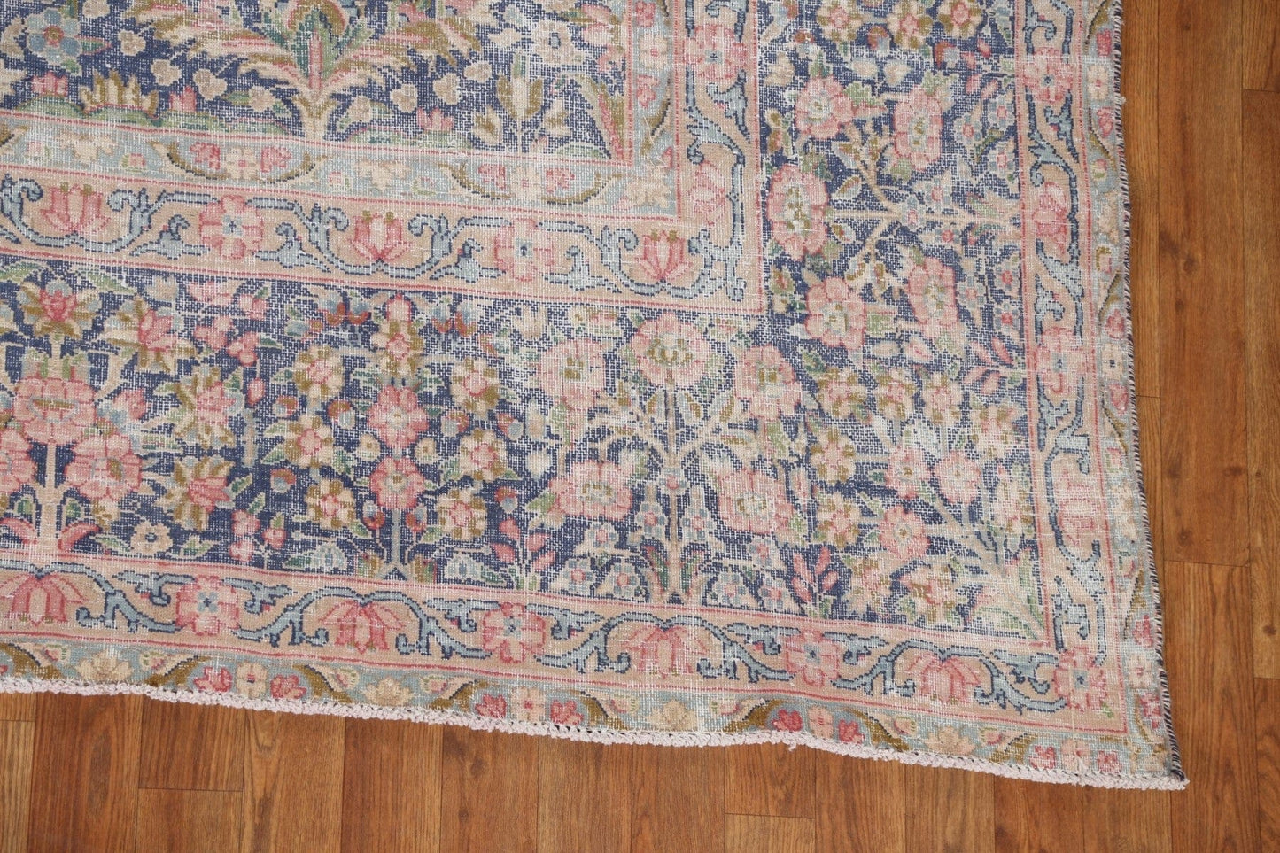 Antique Floral Kerman Persian Area Rug 10x13