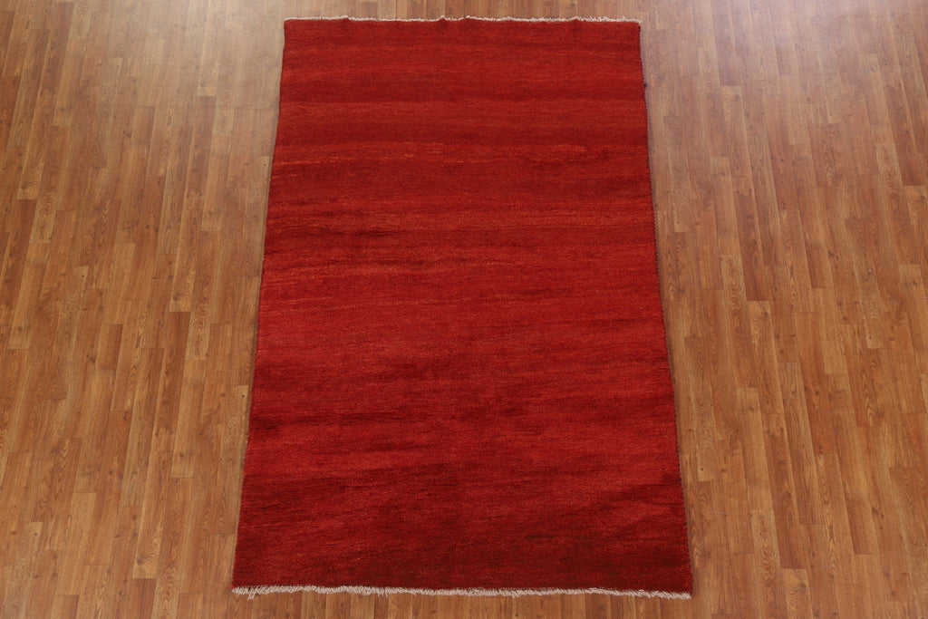 Contemporary Gabbeh Oriental Area Rug 5x8