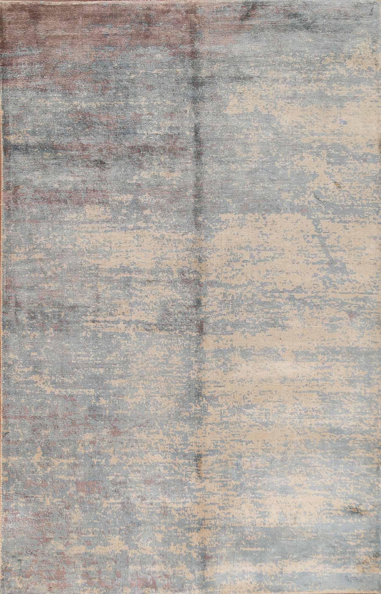 Modern Abstract Oriental Area Rug 5x7