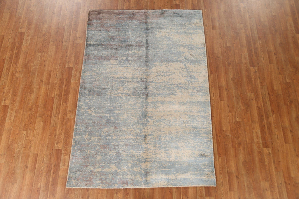 Modern Abstract Oriental Area Rug 5x7