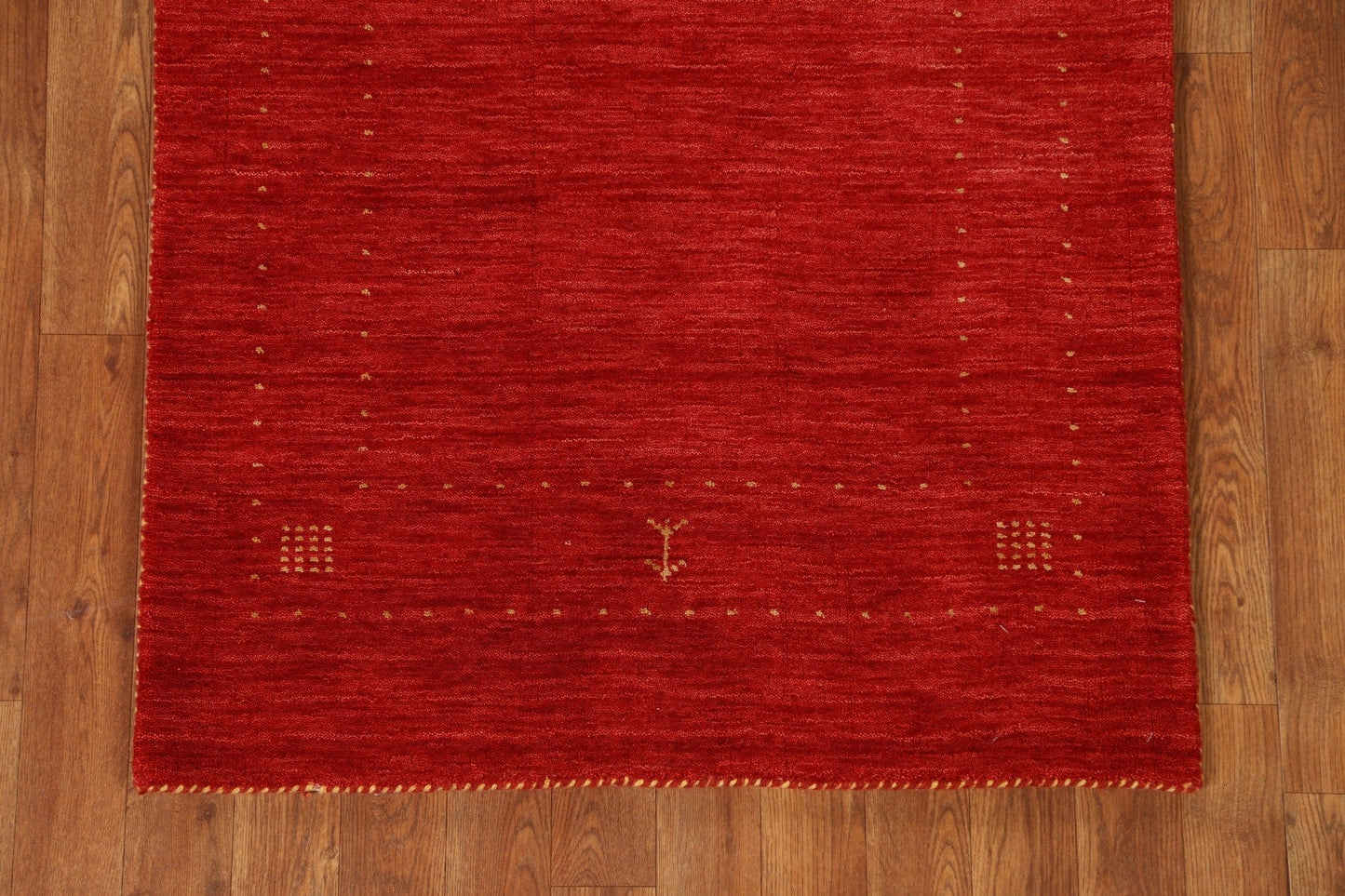 Red Wool Gabbeh Oriental Runner Rug 3x8