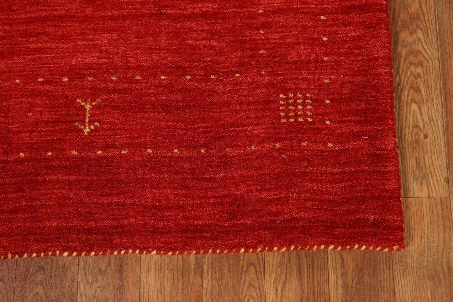 Red Wool Gabbeh Oriental Runner Rug 3x8