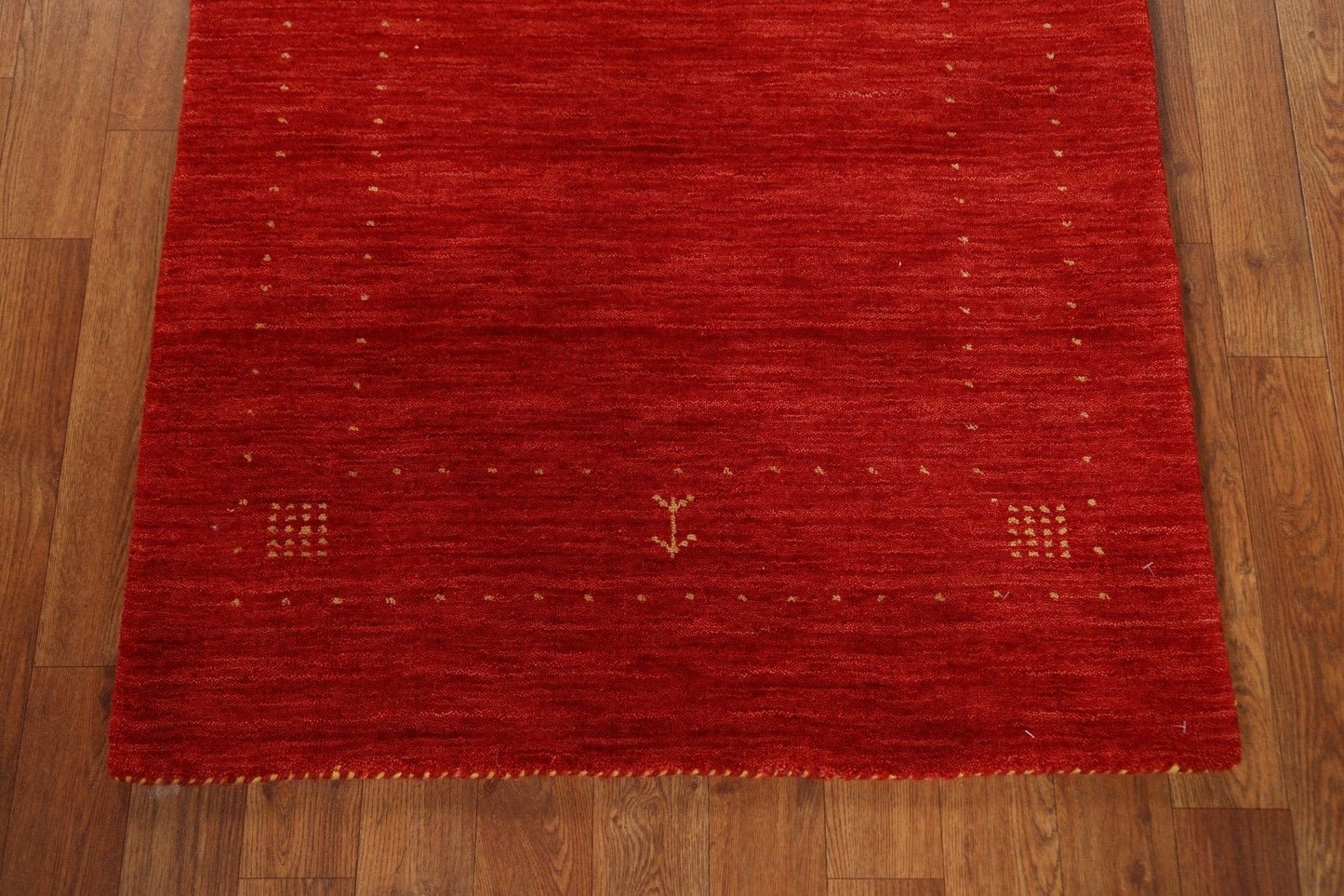 Red Wool Gabbeh Oriental Runner Rug 3x8