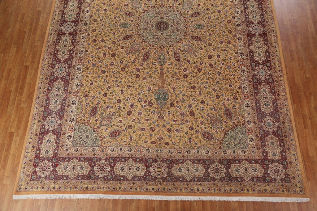 Vegetable Dye Large Tabriz Persian Rug 11x16