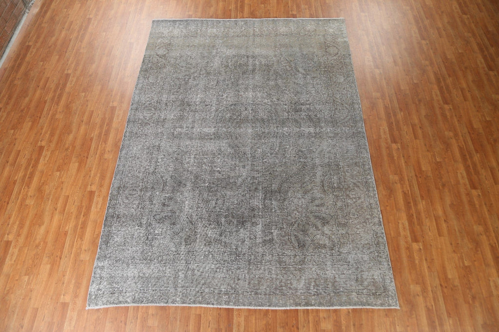 Silver Gray Tabriz Persian Area Rug 8x11