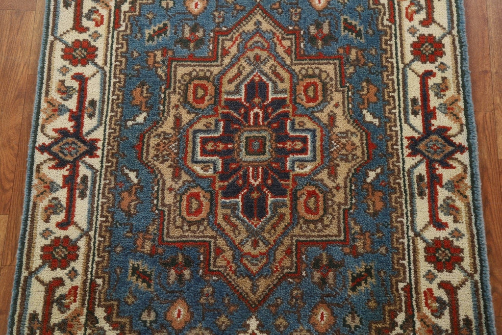 Light Blue Heriz Oriental Area Rug 3x5