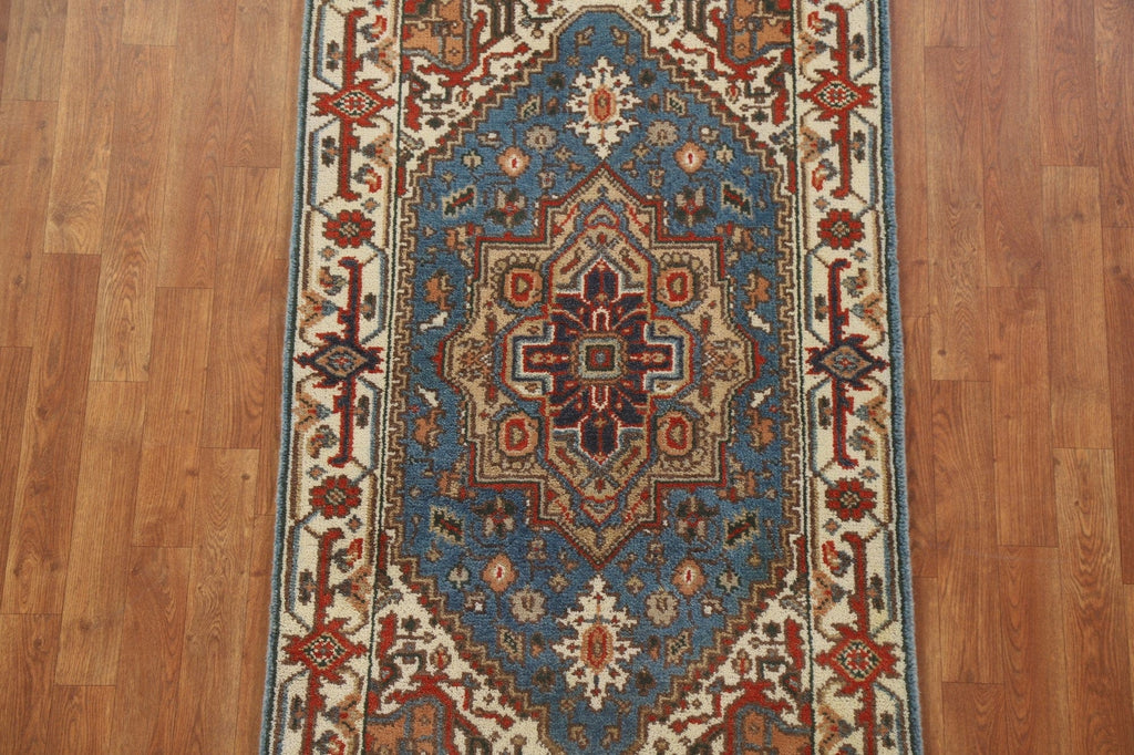 Light Blue Heriz Oriental Area Rug 3x5