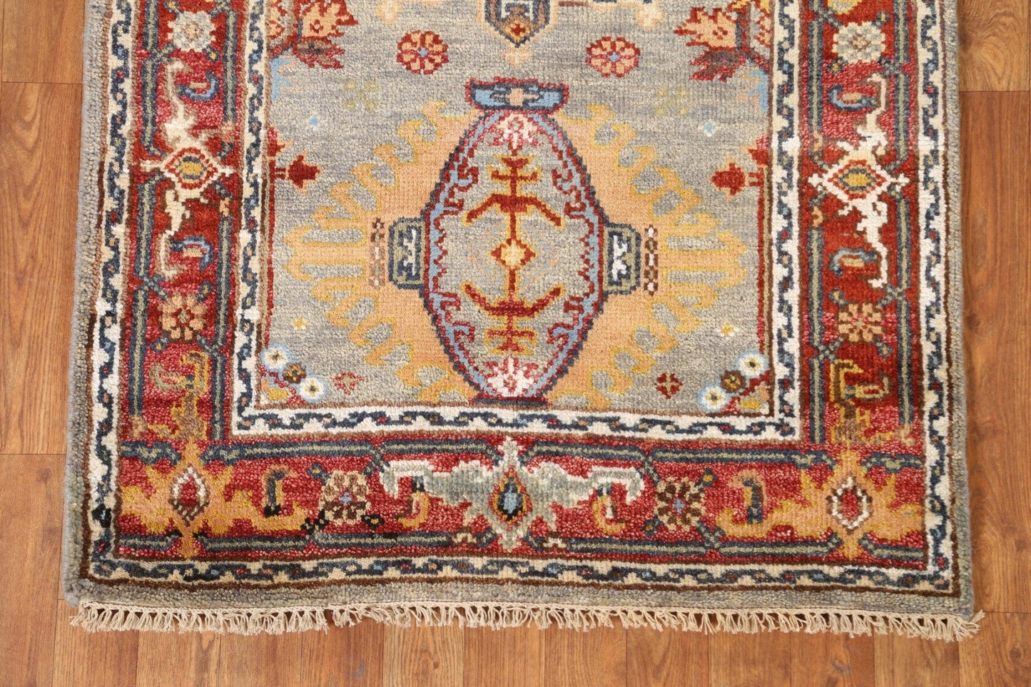 Hand-Knotted Wool Heriz Oriental Area Rug 3x5