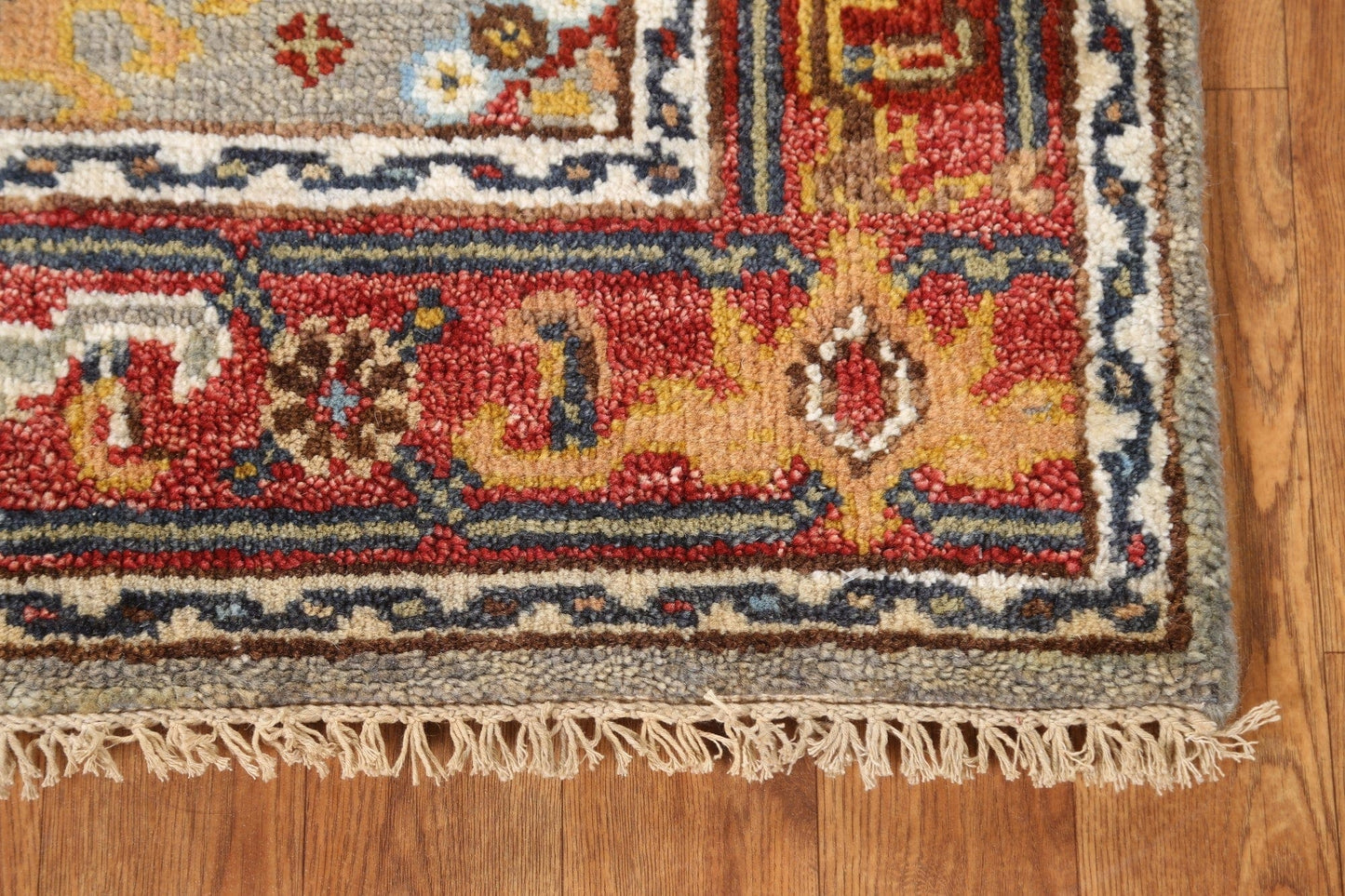 Hand-Knotted Wool Heriz Oriental Area Rug 3x5