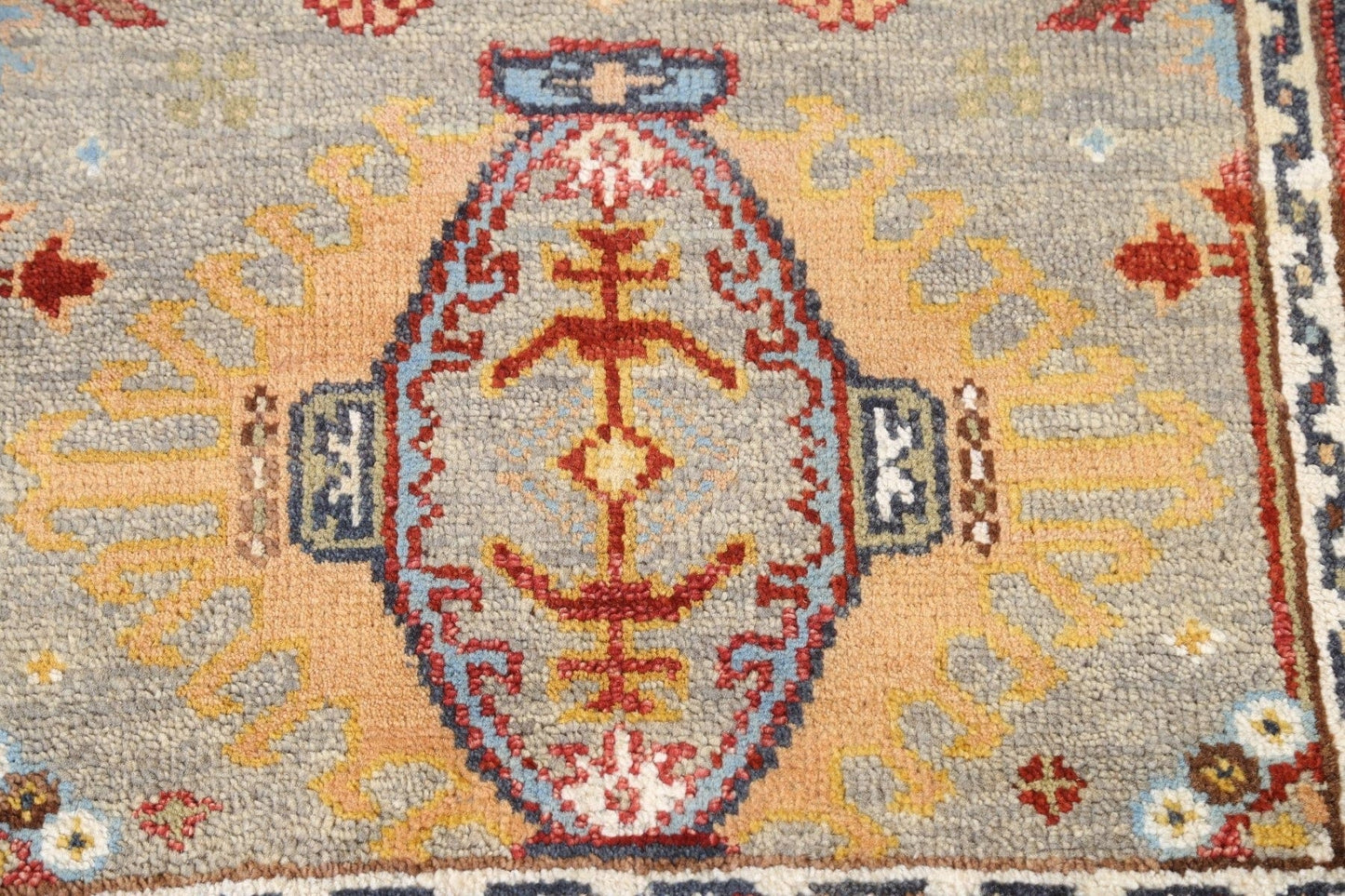 Hand-Knotted Wool Heriz Oriental Area Rug 3x5