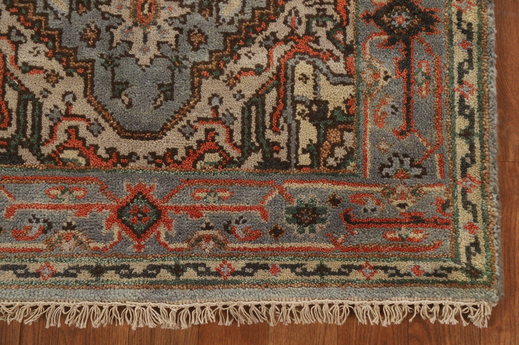 Gray Wool Heriz Oriental Area Rug 3x5