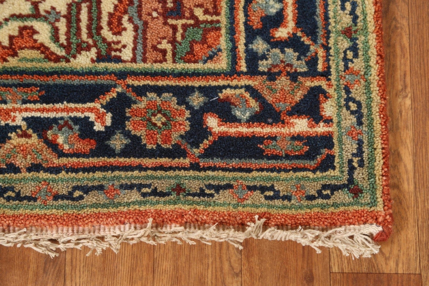 Hand-Knotted Wool Heriz Oriental Area Rug 3x5