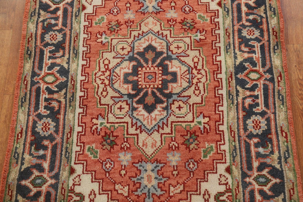 Handmade Wool Heriz Oriental Area Rug 3x5