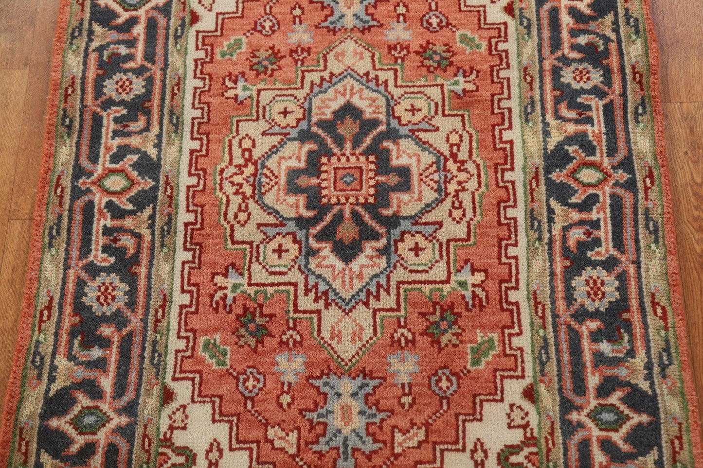 Handmade Wool Heriz Oriental Area Rug 3x5