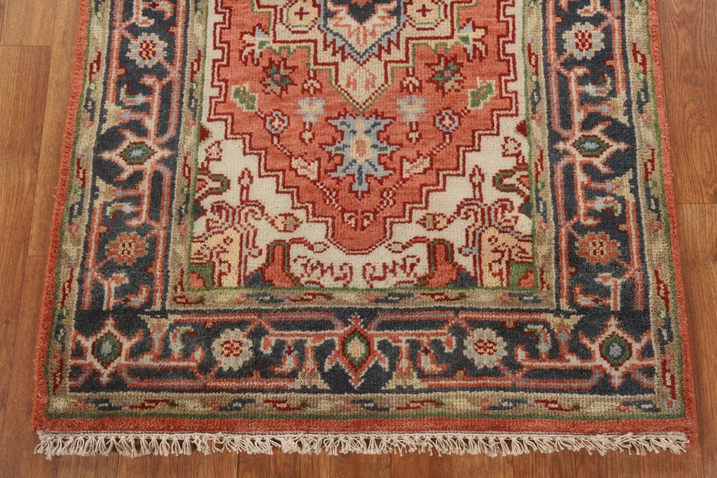 Handmade Wool Heriz Oriental Area Rug 3x5