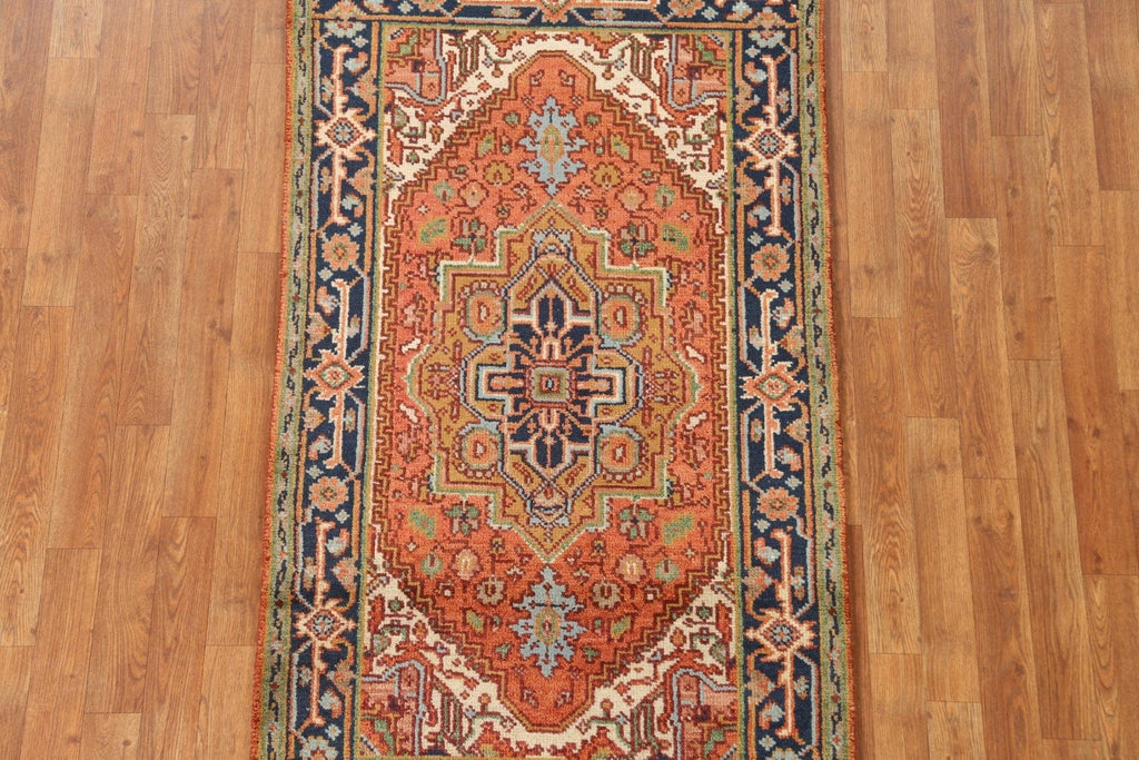 Handmade Wool Heriz Oriental Area Rug 3x5