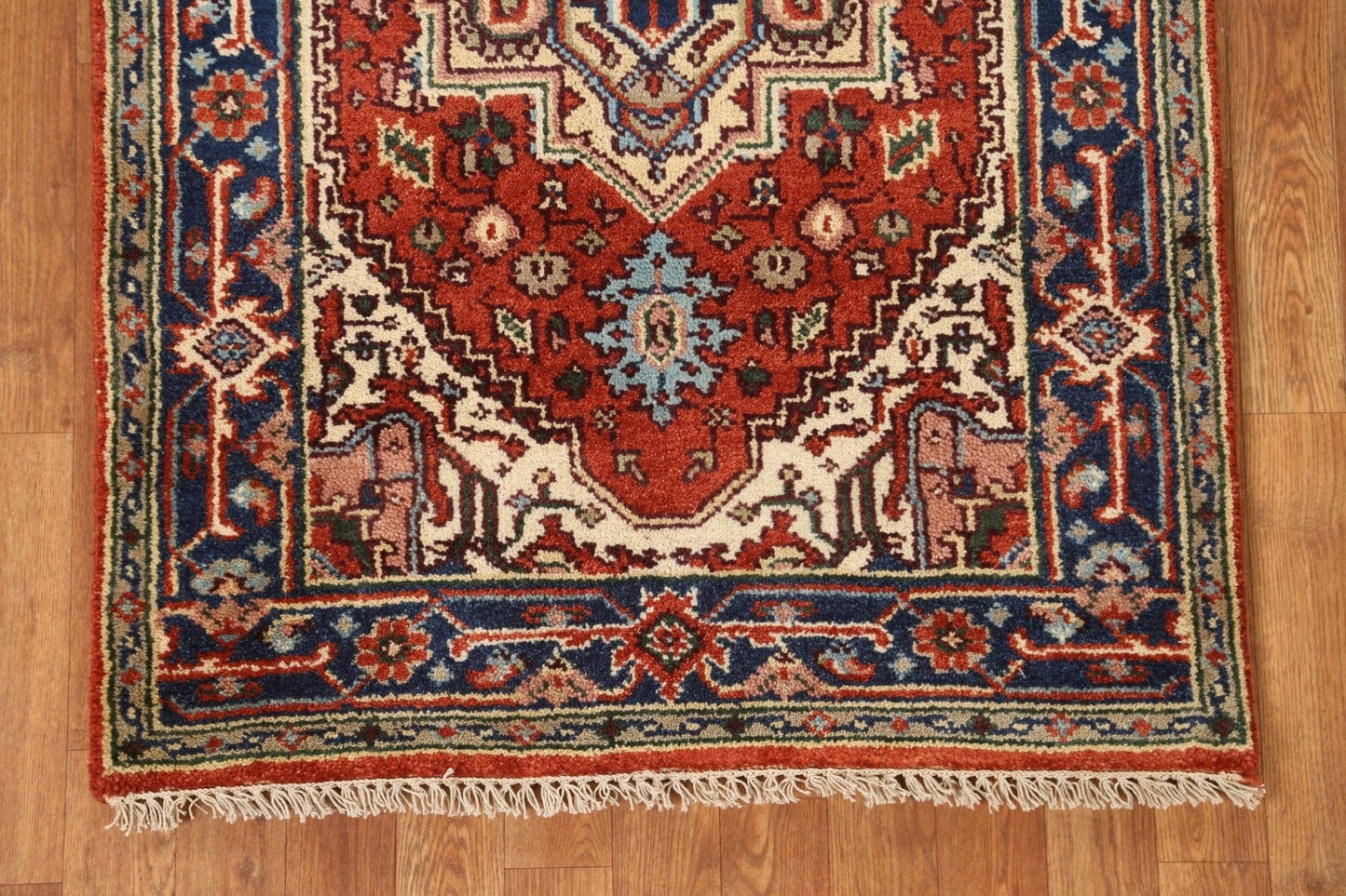 Hand-Knotted Wool Heriz Oriental Area Rug 3x5