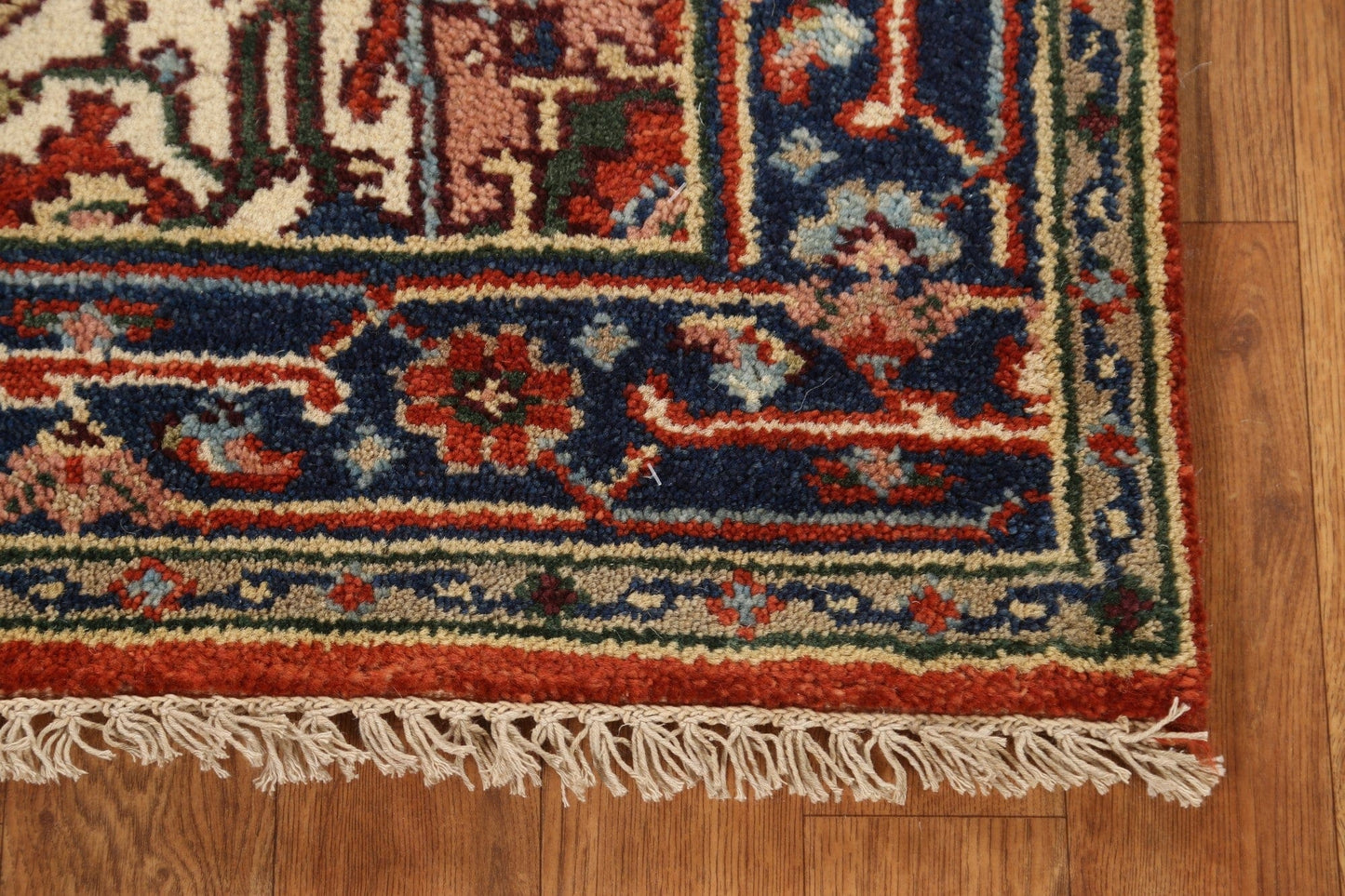 Hand-Knotted Wool Heriz Oriental Area Rug 3x5