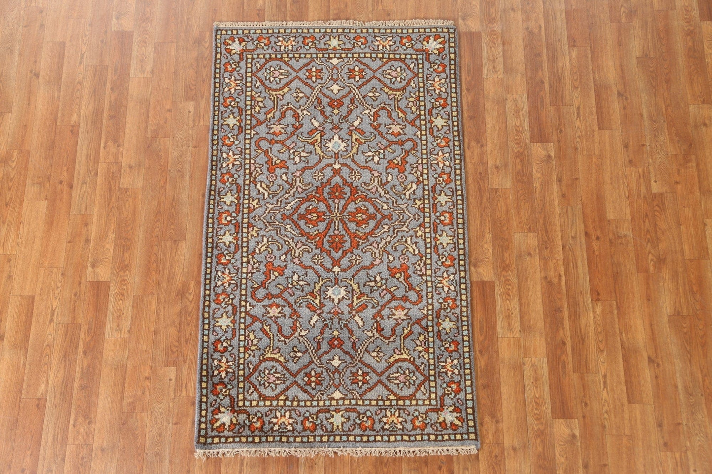 All-Over Wool Heriz Oriental Area Rug 3x5