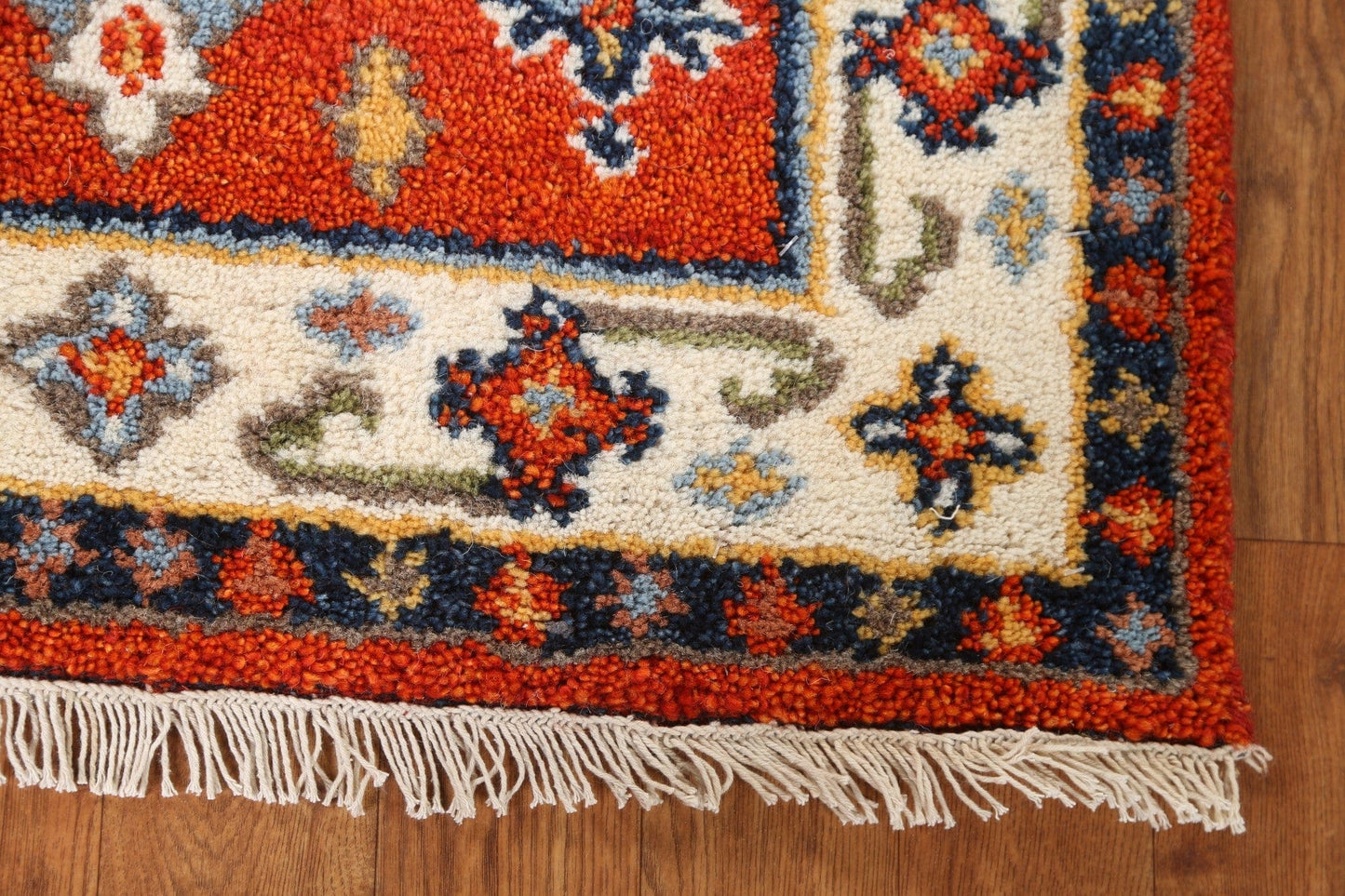 Handmade Wool Kazak Oriental Runner Rug 2x5