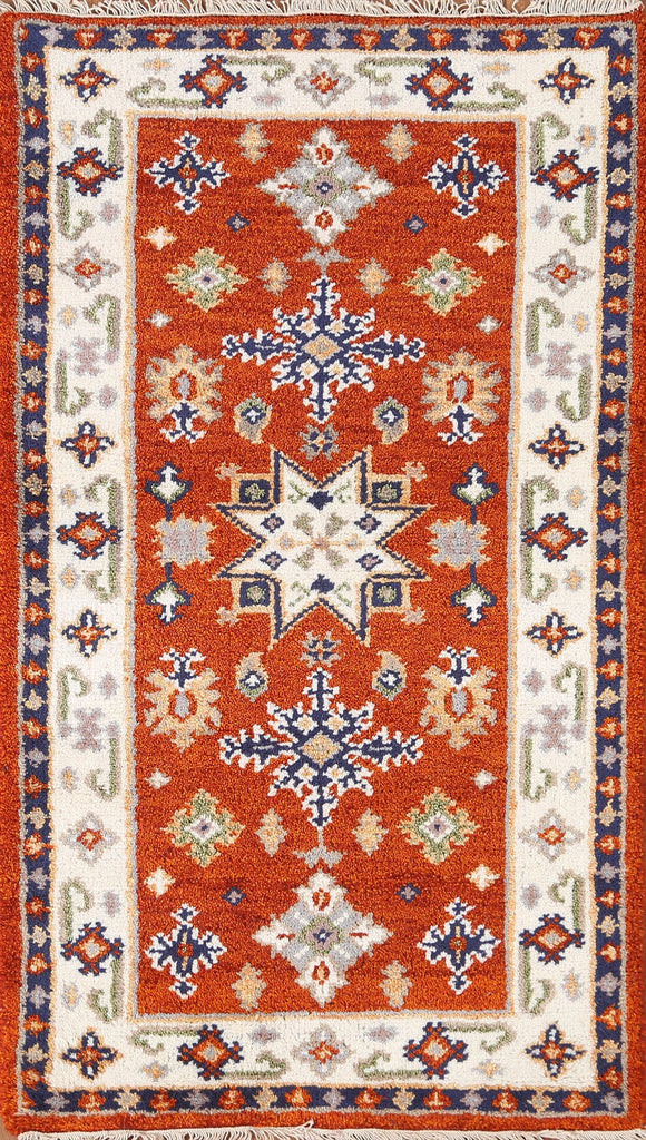 Handmade Kazak Oriental Runner Rug 2x5