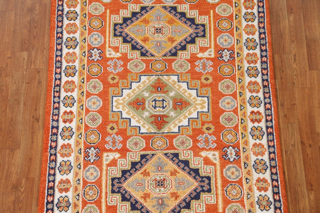 Handmade Kazak Oriental Area Rug 4x6