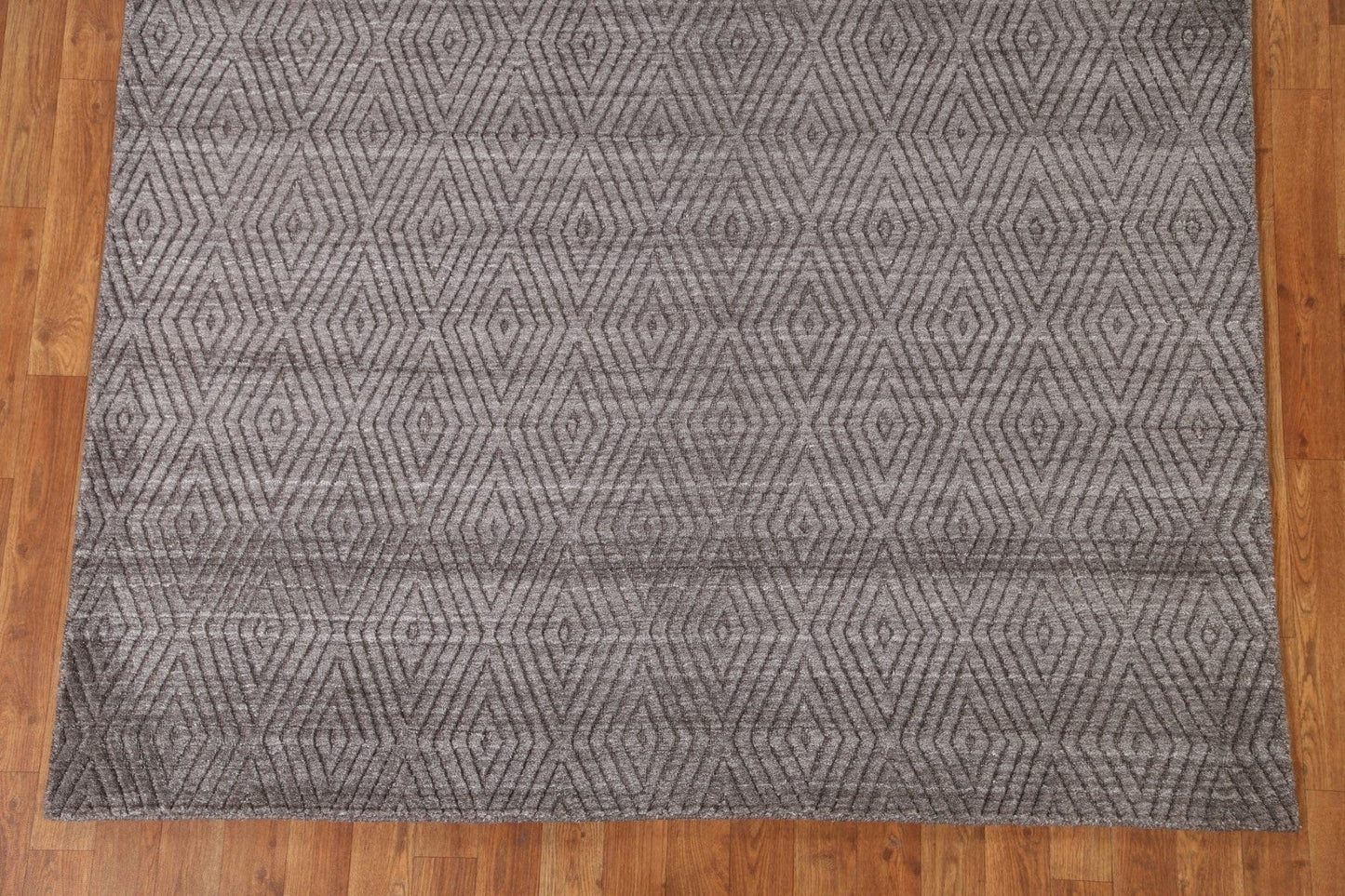 Gray Trellis Gabbeh Area Rug 6x8