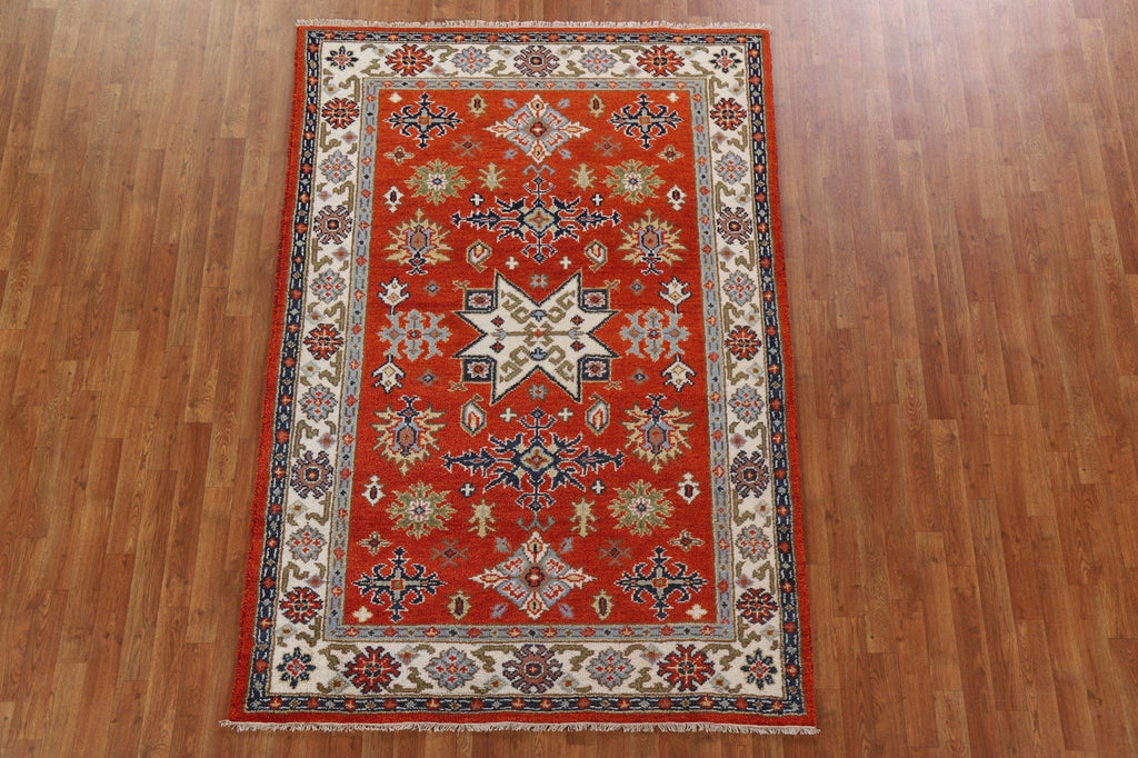 Handmade Kazak Oriental Area Rug 5x8