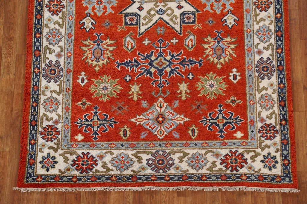 Handmade Kazak Oriental Area Rug 5x8