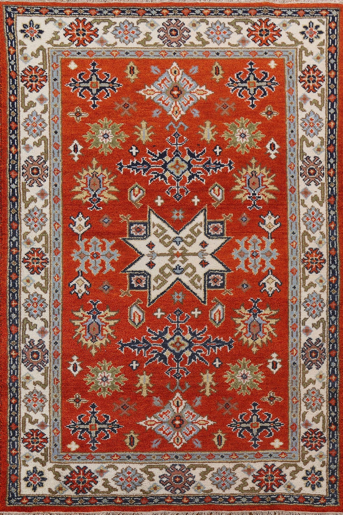 Handmade Kazak Oriental Area Rug 5x8