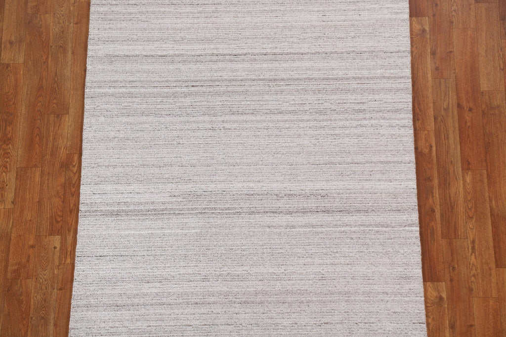 Modern Gray Gabbeh Area Rug 4x6