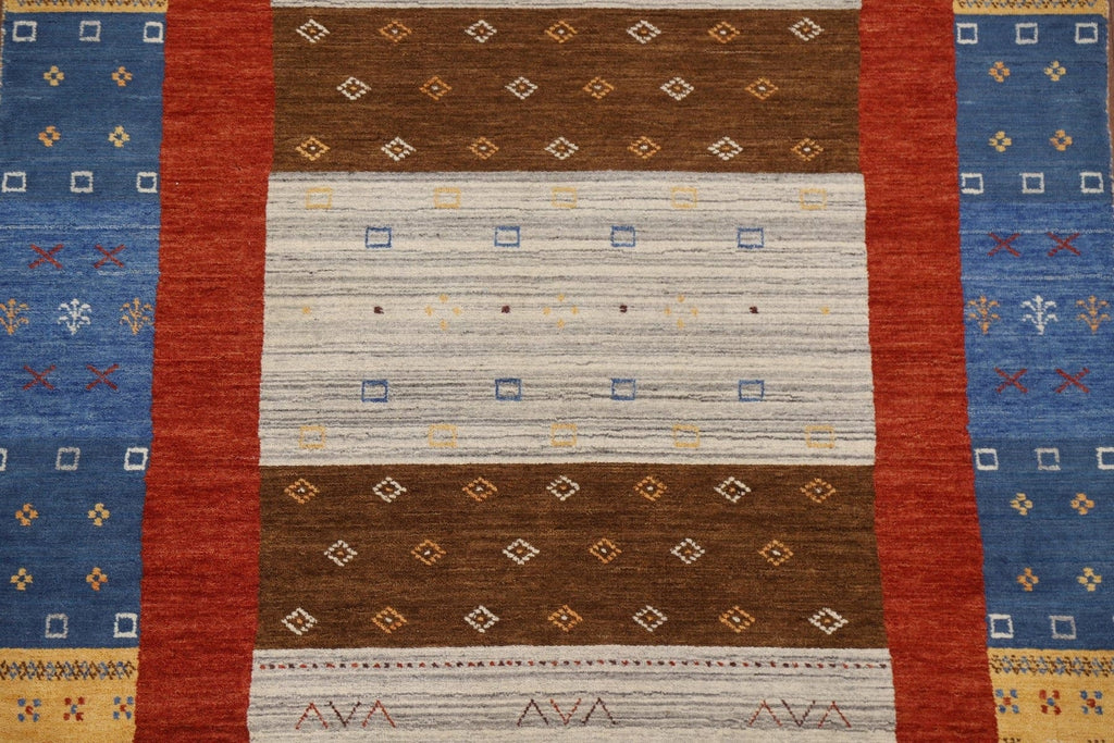 Nomadic Style Gabbeh Oriental Area Rug 5x7