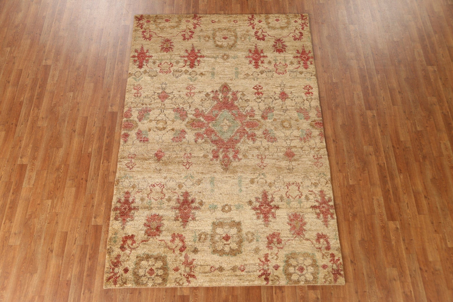 Jute & Wool Abstract Oriental Area Rug 6x9