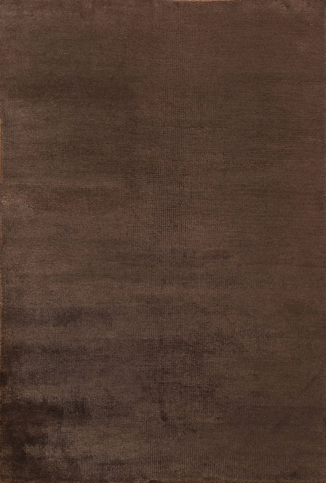 Dark Brown Solid Oriental Area Rug 5x7