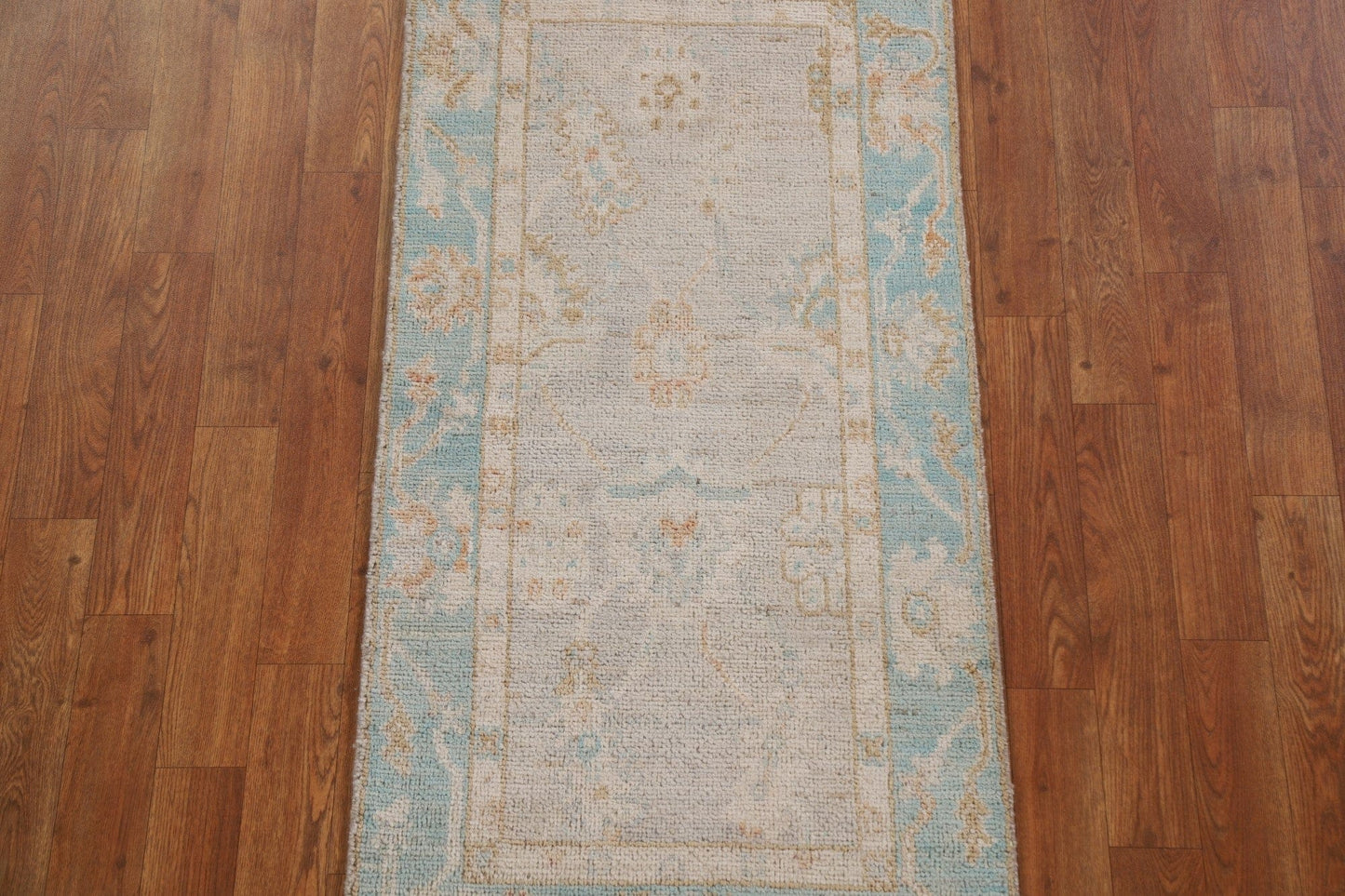 Vegetable Dye Oushak Turkish Area Rug 2x4