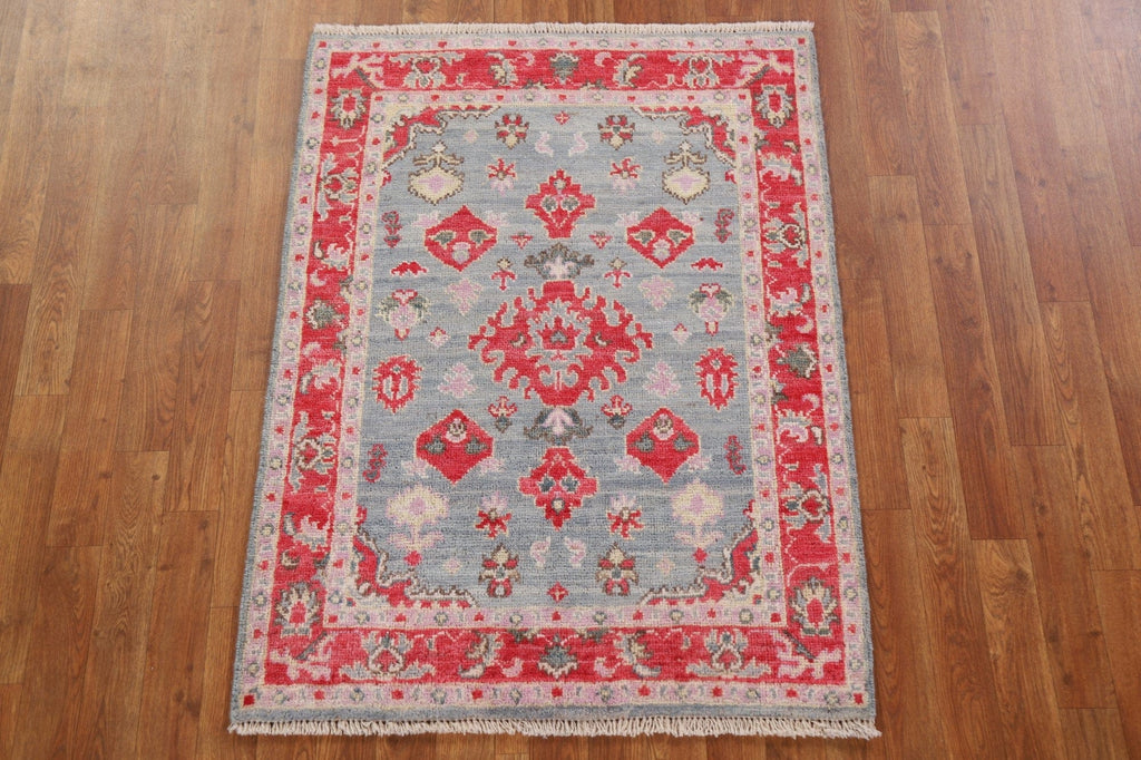 Turkish Oushak Vegetable Dye Rug 3x4