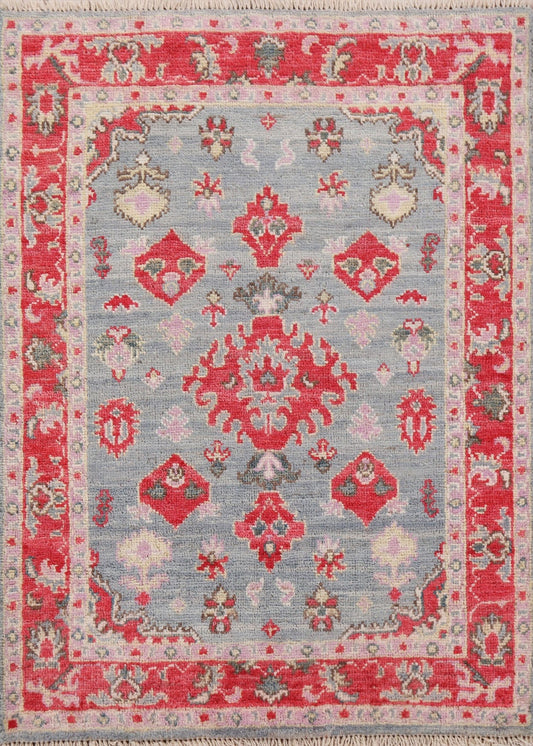 Turkish Oushak Vegetable Dye Rug 3x4