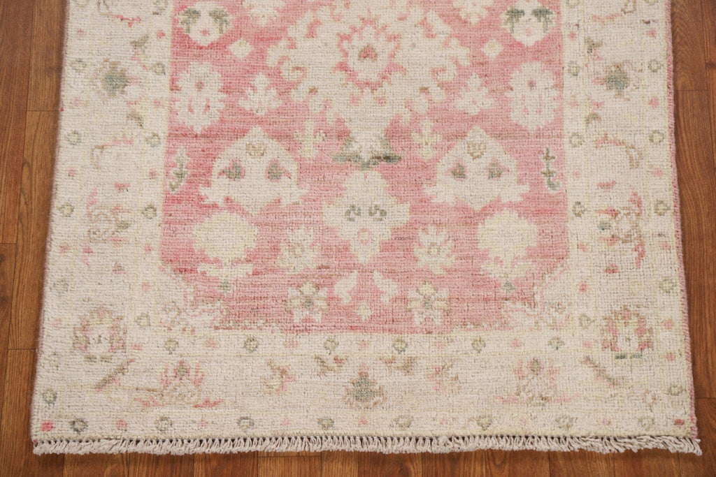 Vegetable Dye Oushak Turkish Rug 3x4