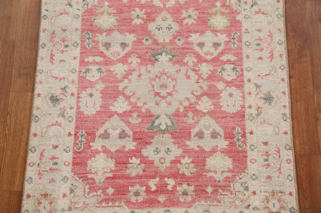 Vegetable Dye Oushak Turkish Area Rug 3x4