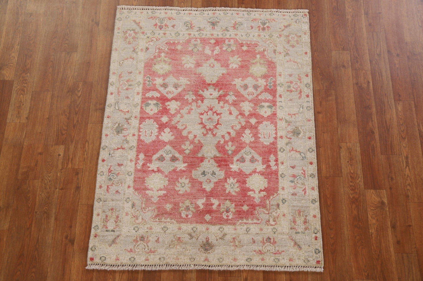 Vegetable Dye Oushak Turkish Area Rug 3x4