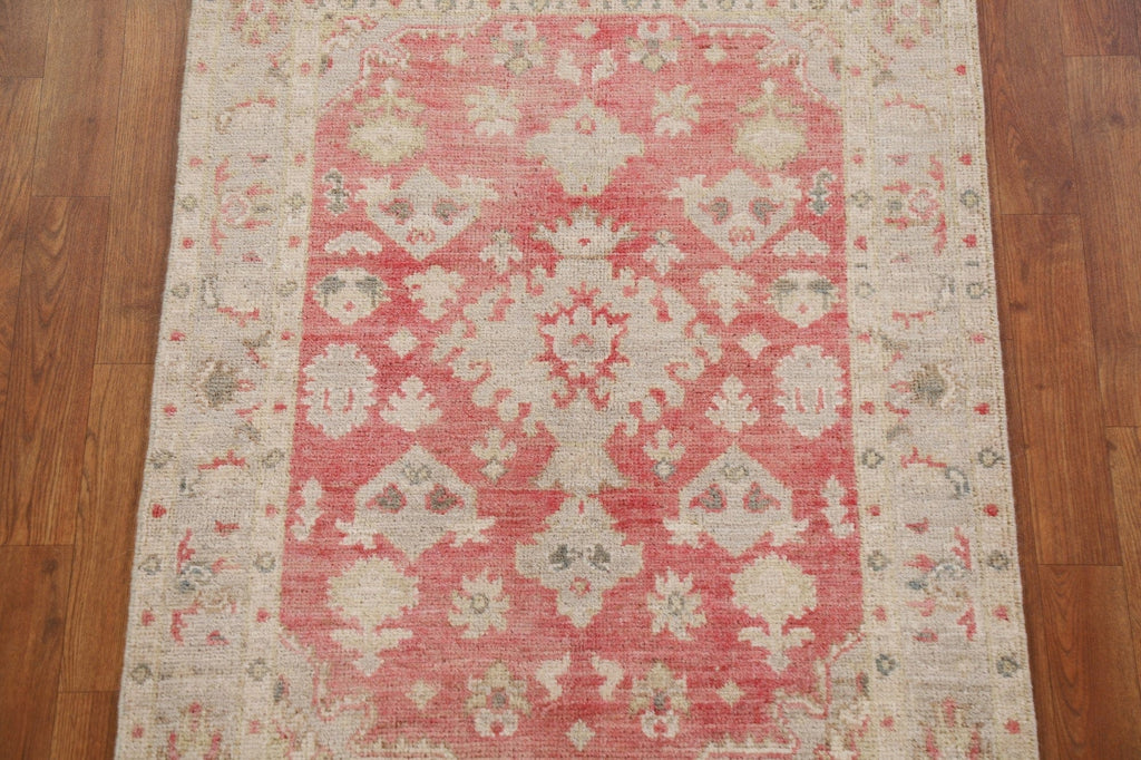 Vegetable Dye Oushak Turkish Area Rug 3x4