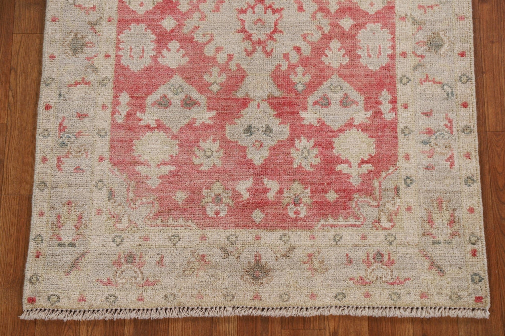 Vegetable Dye Oushak Turkish Area Rug 3x4