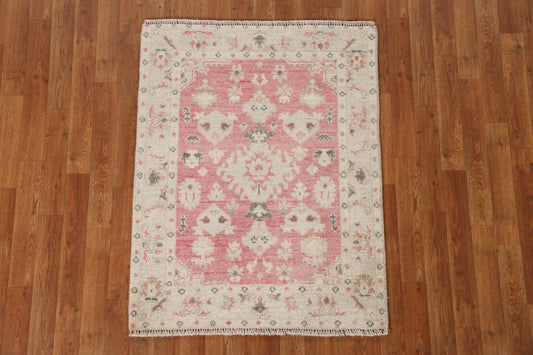 Oushak Turkish Vegetable Dye Rug 3x4