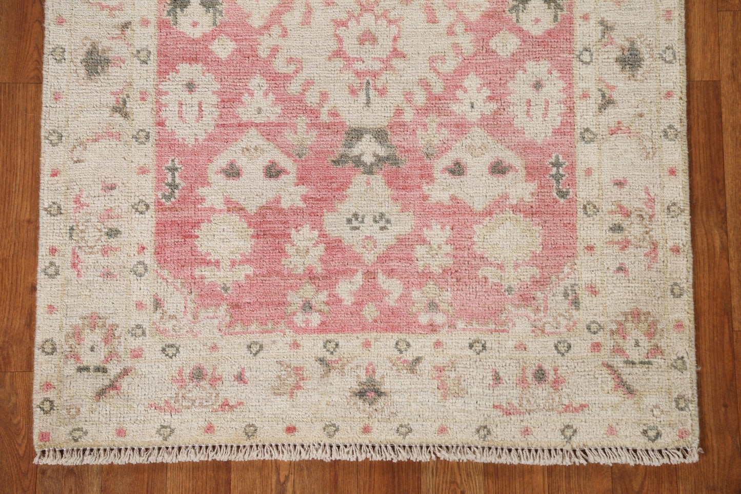 Oushak Turkish Vegetable Dye Rug 3x4